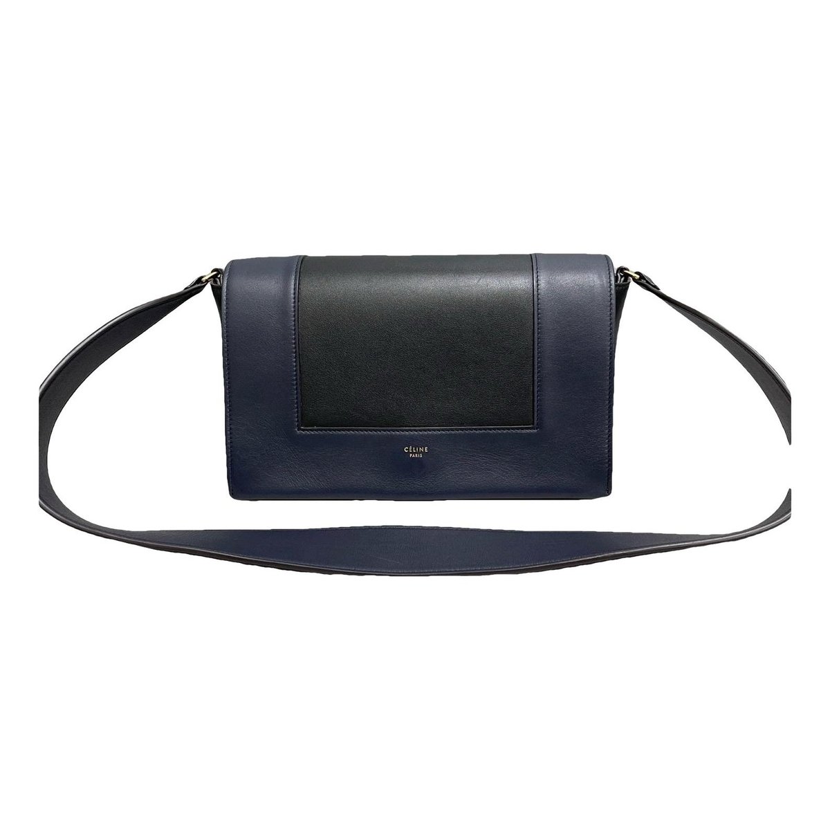 Frame leather handbag