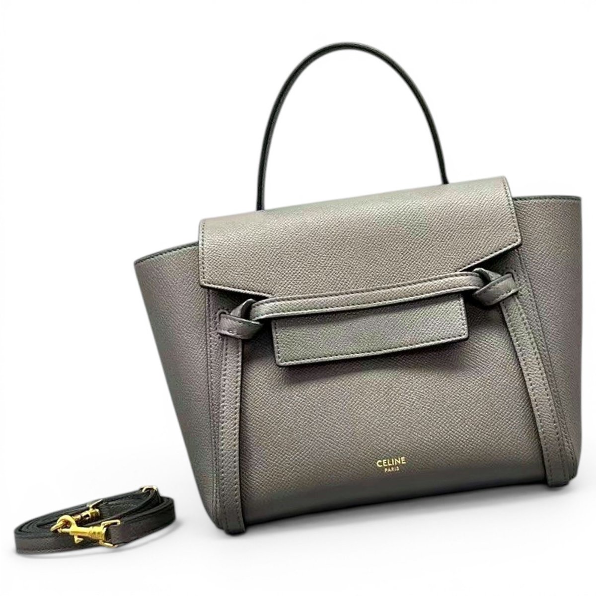 Belt leather handbag