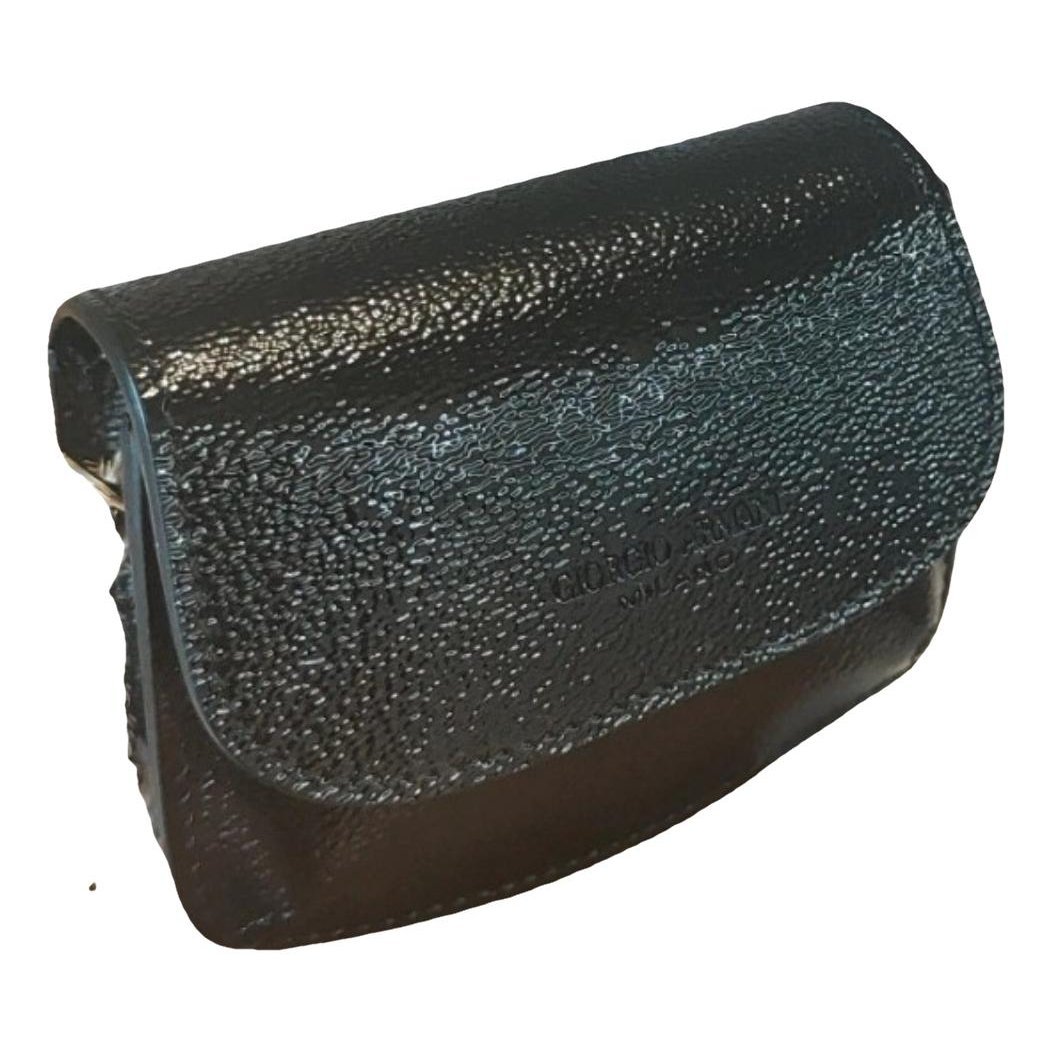 Leather clutch bag