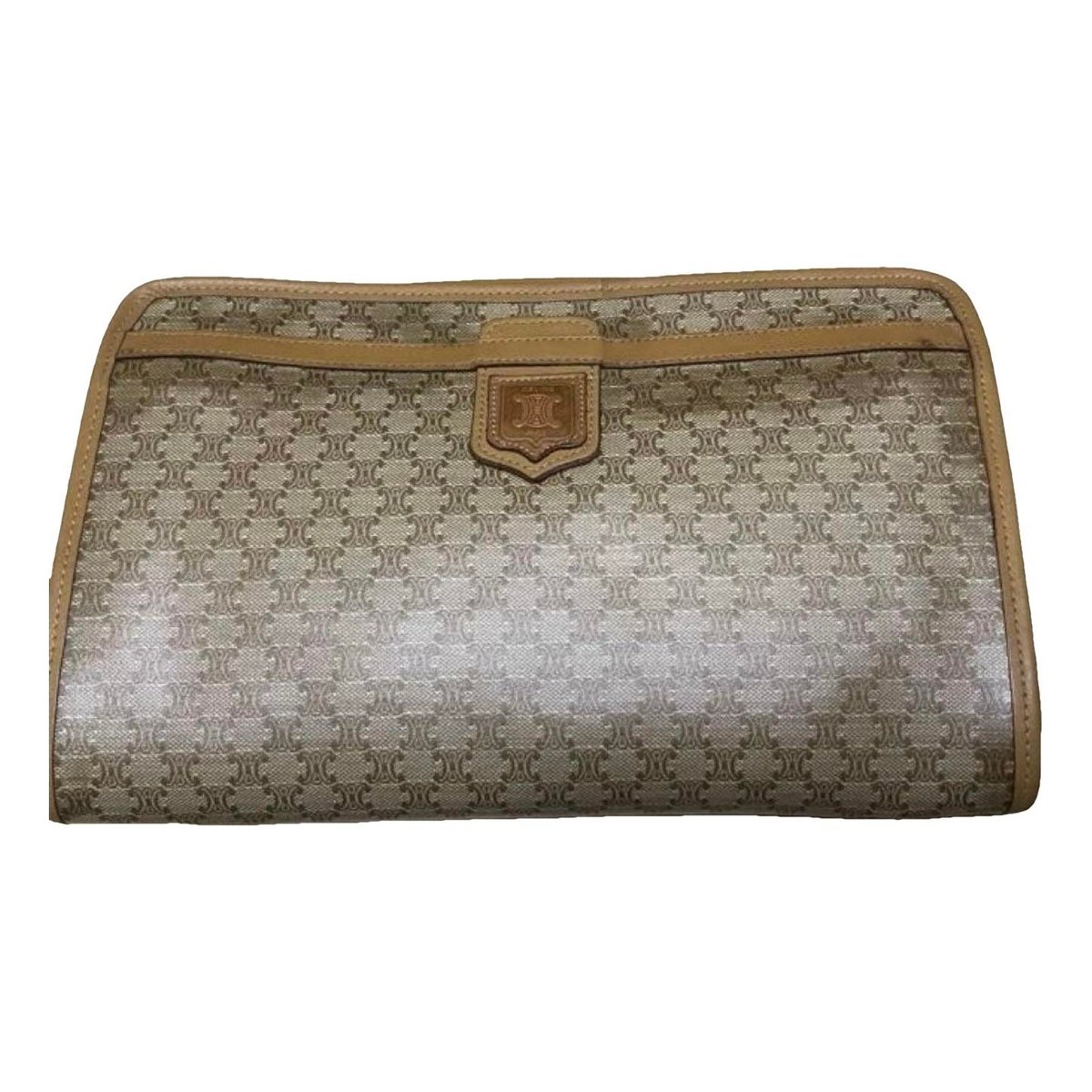Triomphe Vintage cloth clutch bag