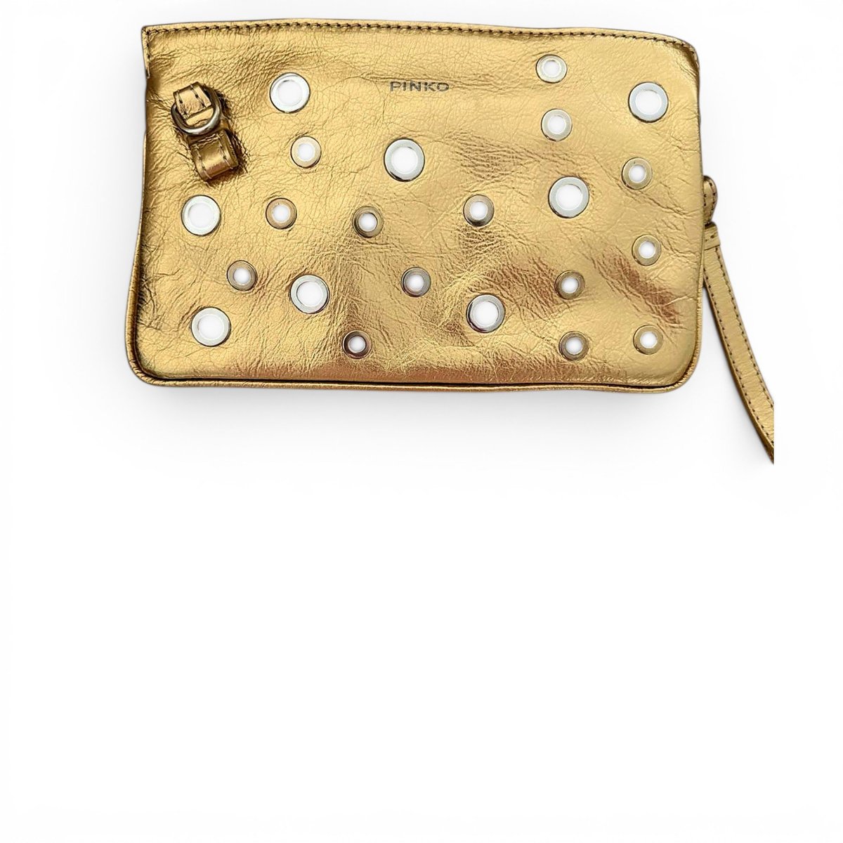 Leather clutch bag