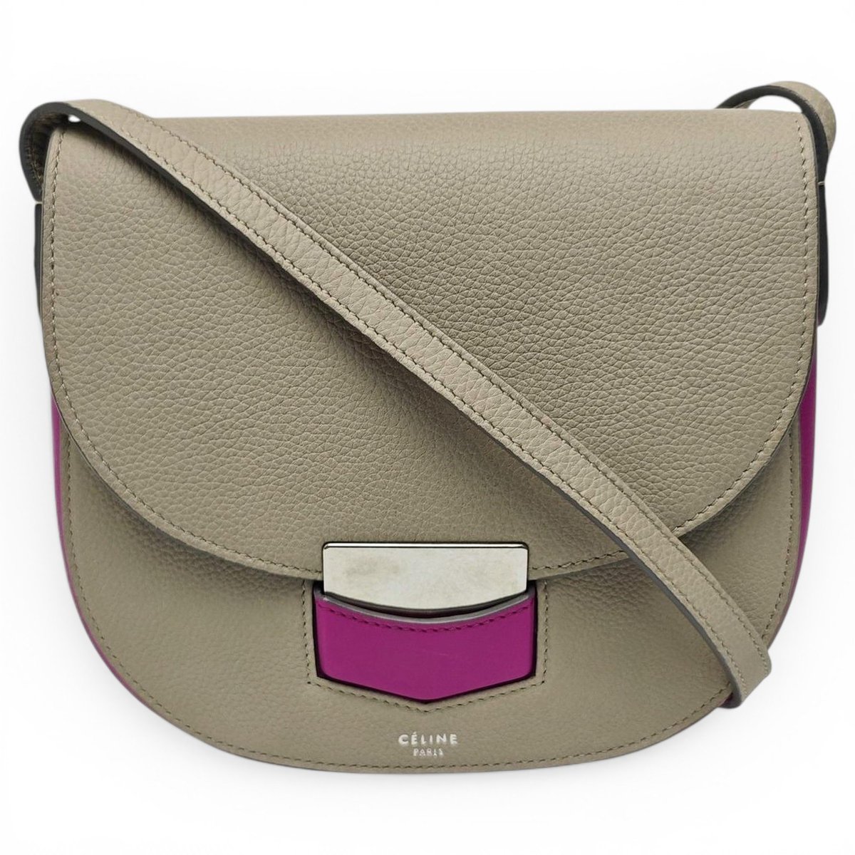 Trotteur leather crossbody bag