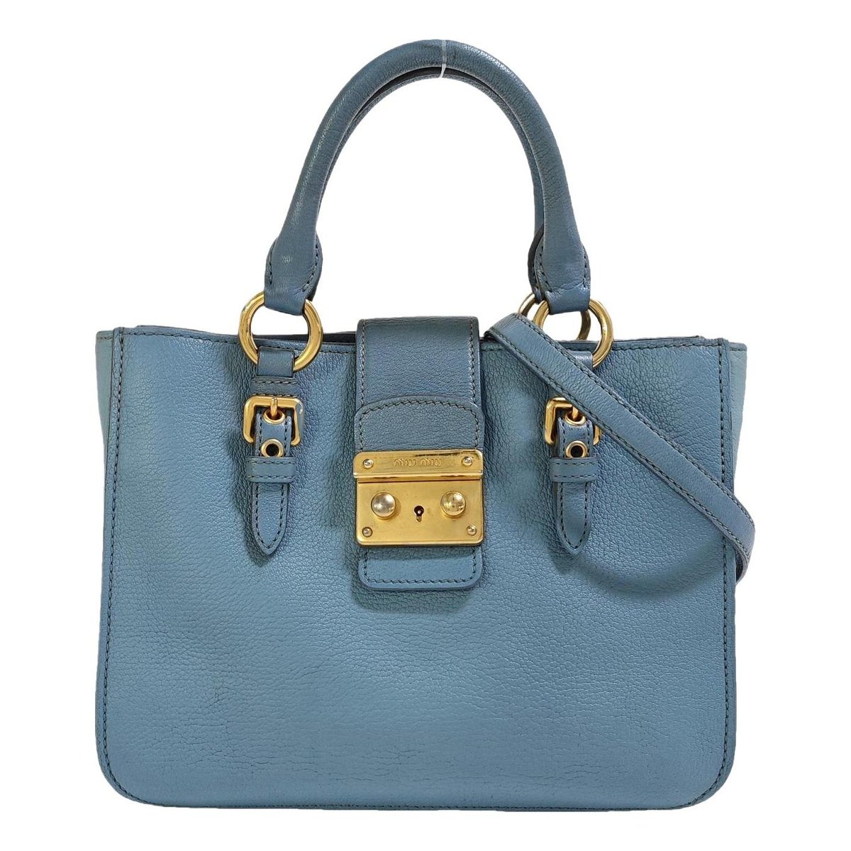 Coffer leather handbag