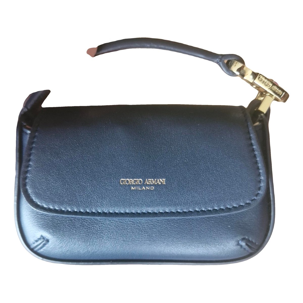 Leather clutch bag