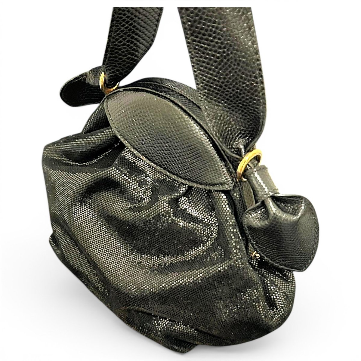 Leather clutch bag
