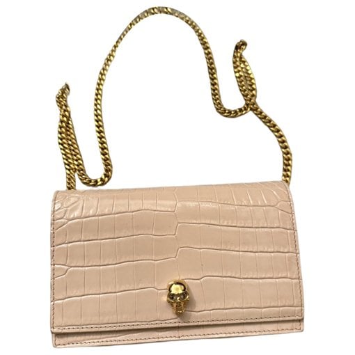 Skull leather handbag