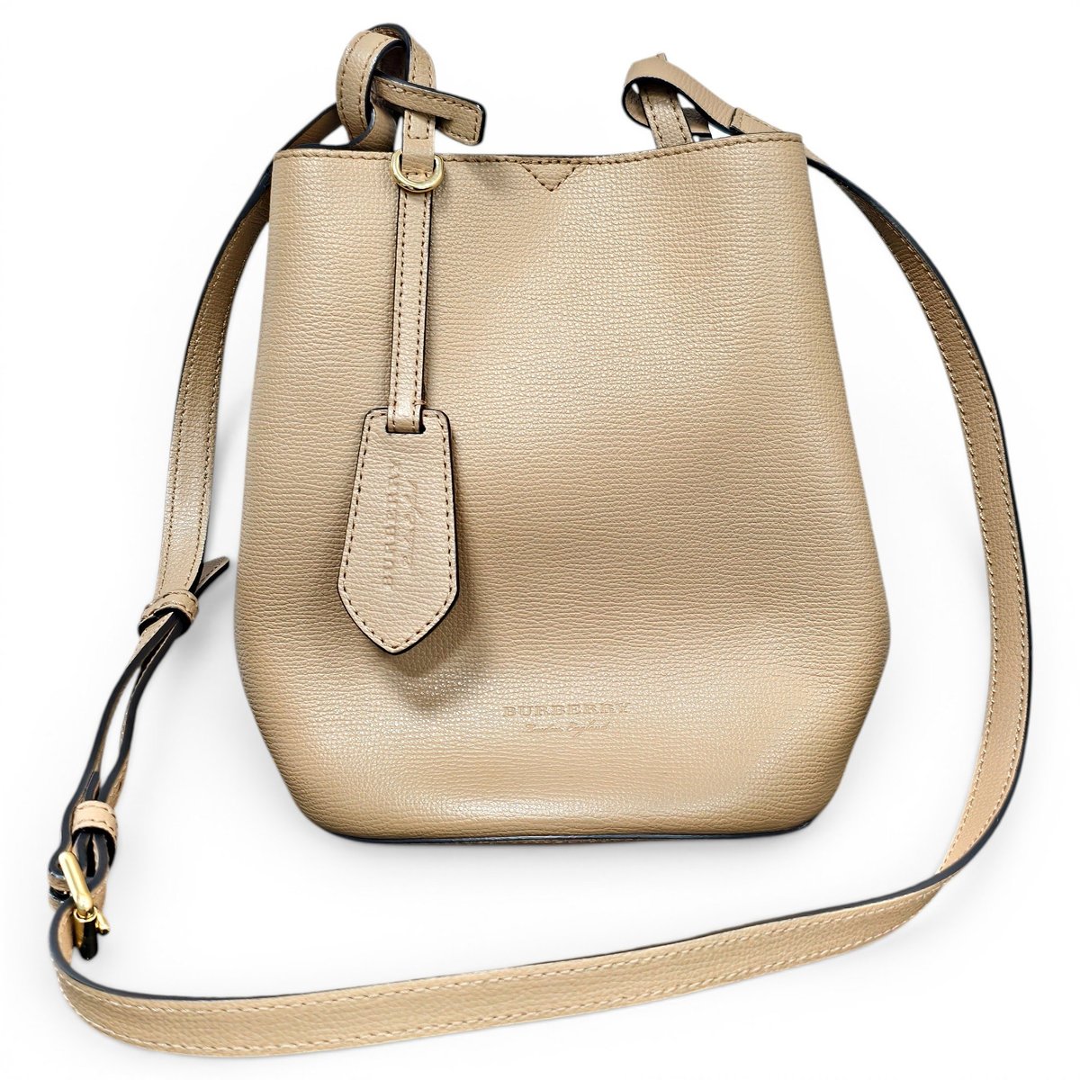 TB Bag Bucket Mini leather crossbody bag