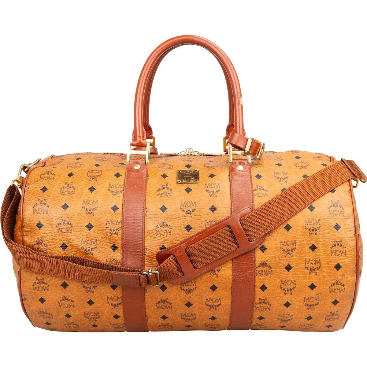 Boston leather travel bag
