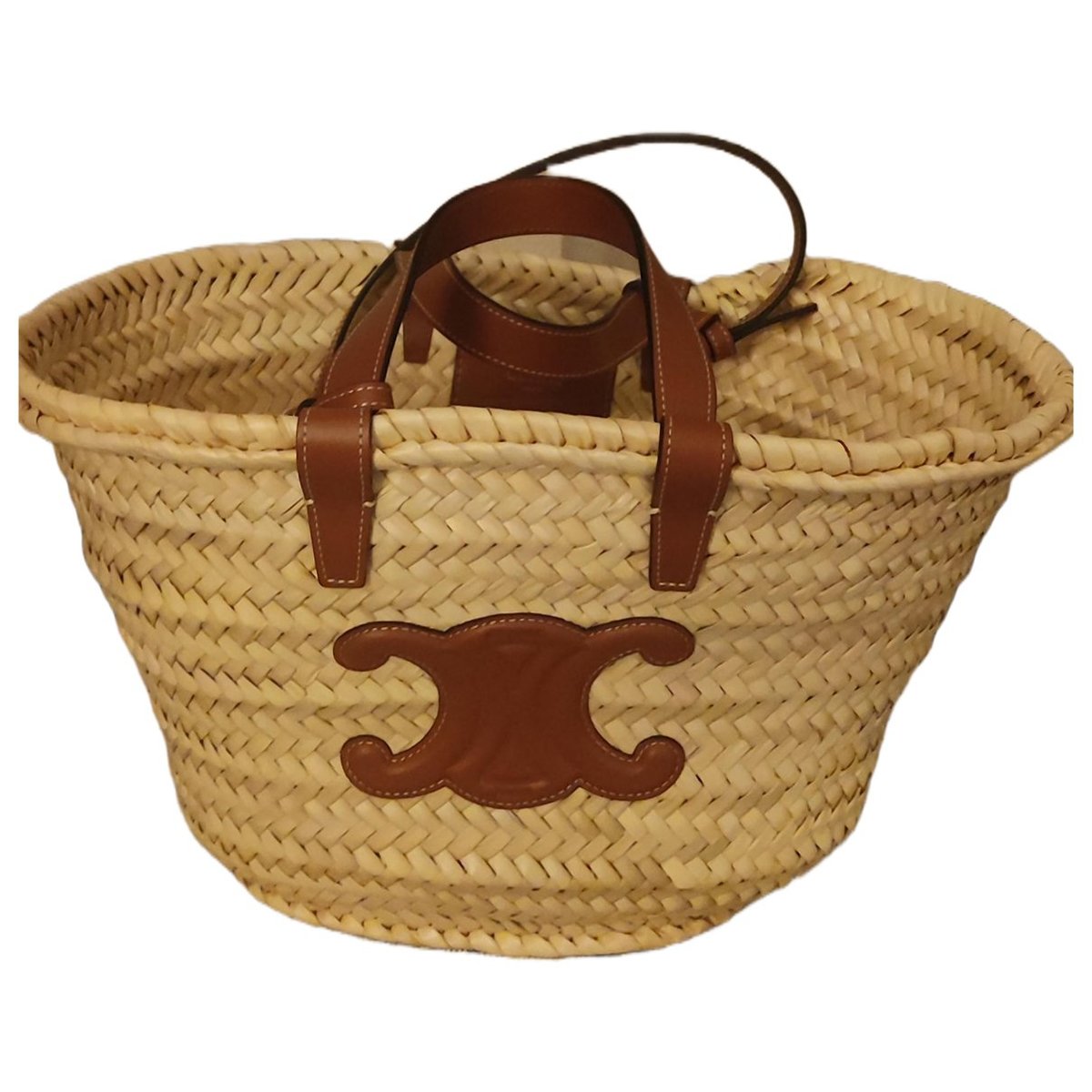Triomphe leather tote