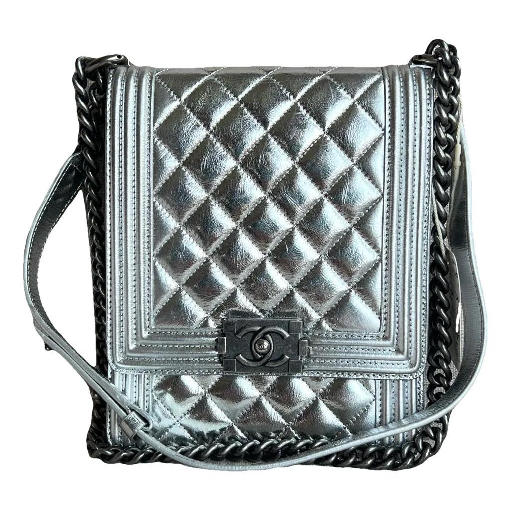 North South Boy leather crossbody bag