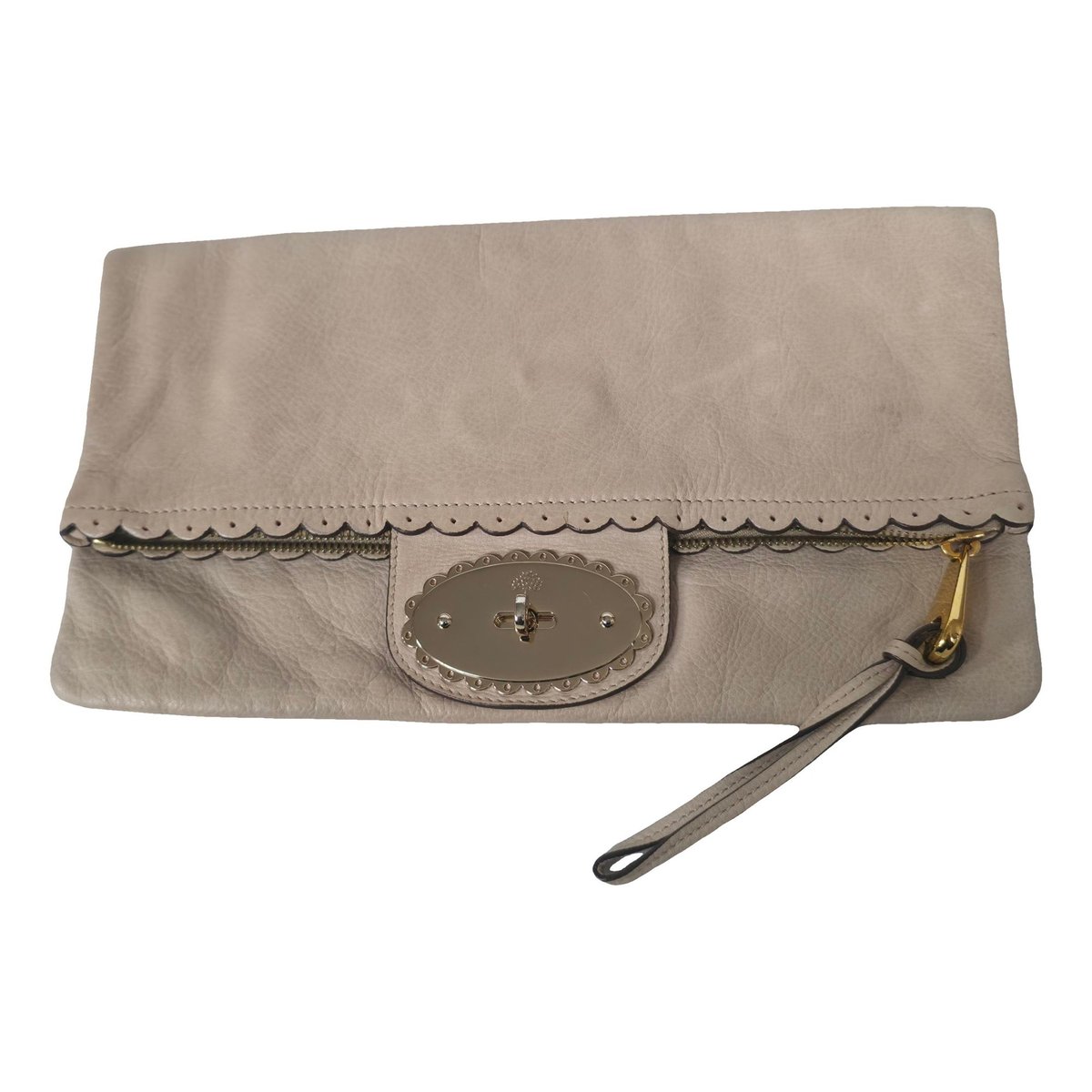 Leather clutch bag