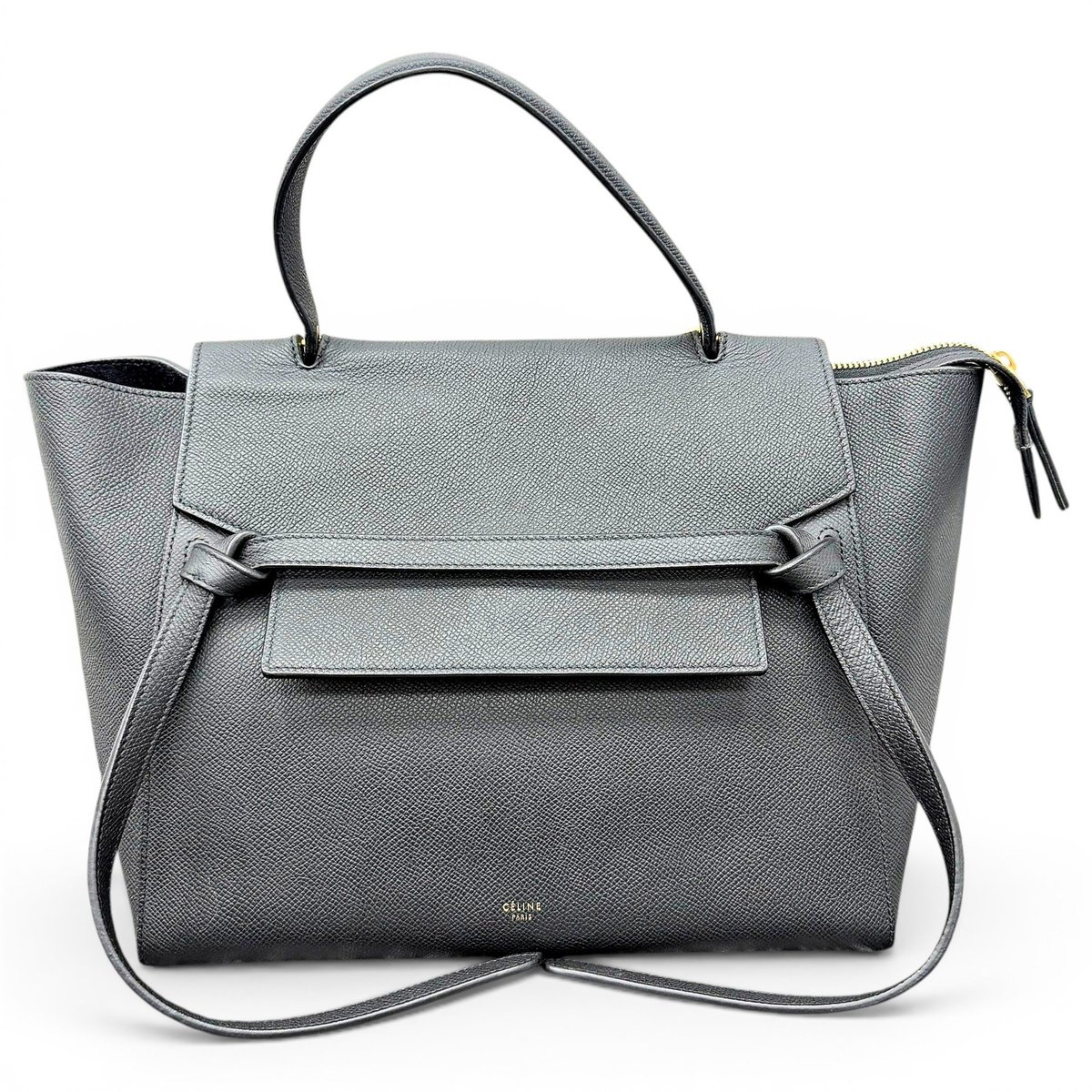 Belt leather handbag