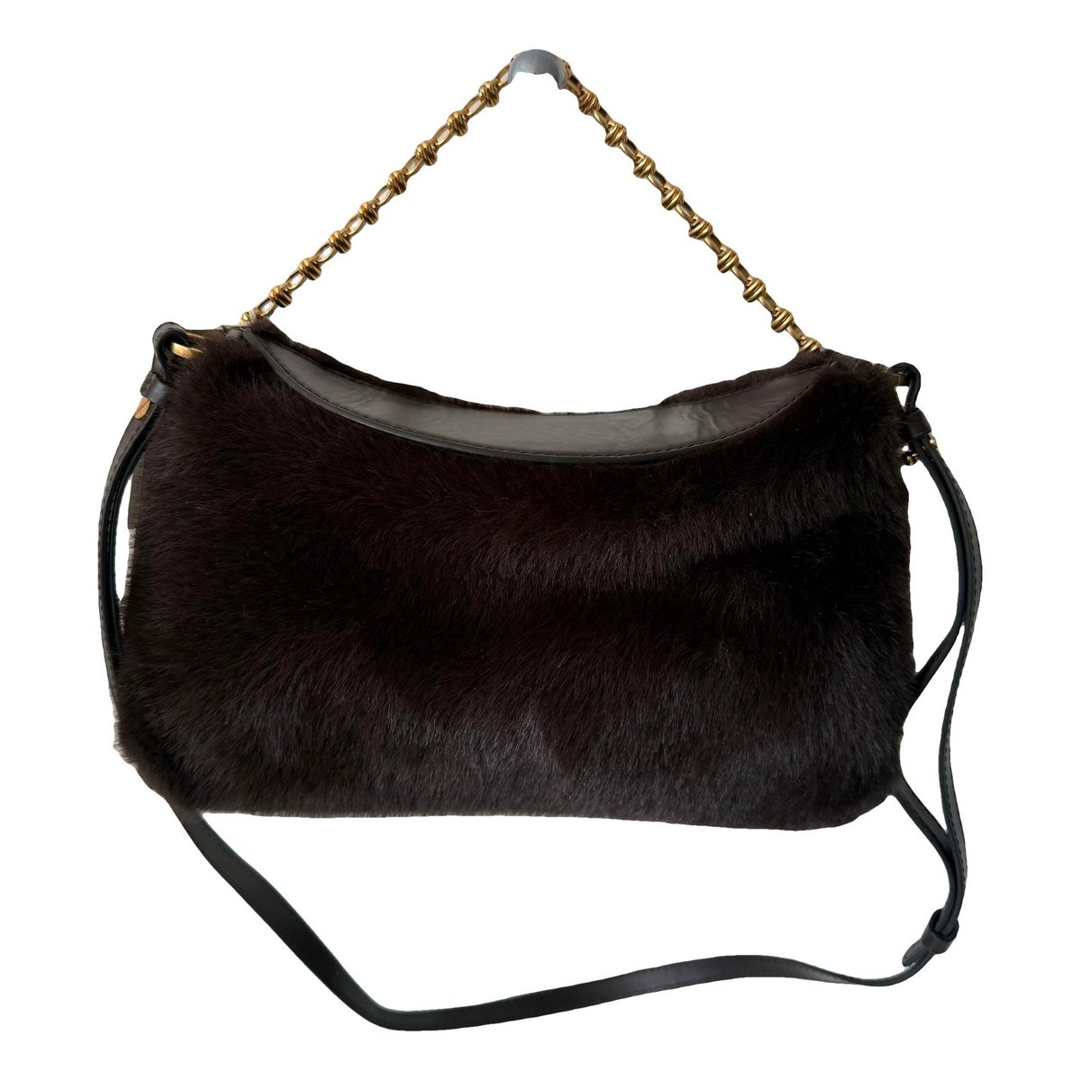Faux fur handbag