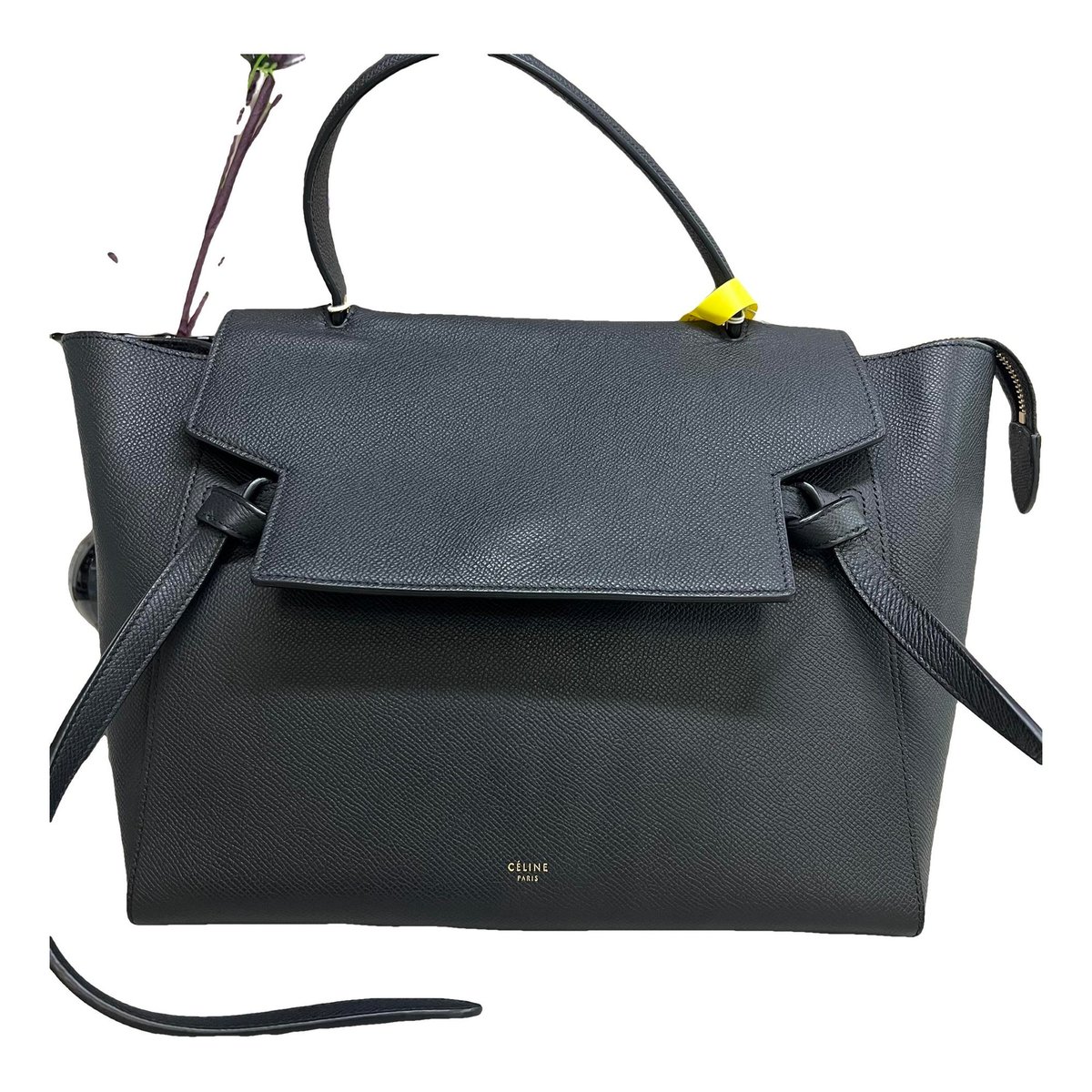 Belt leather handbag
