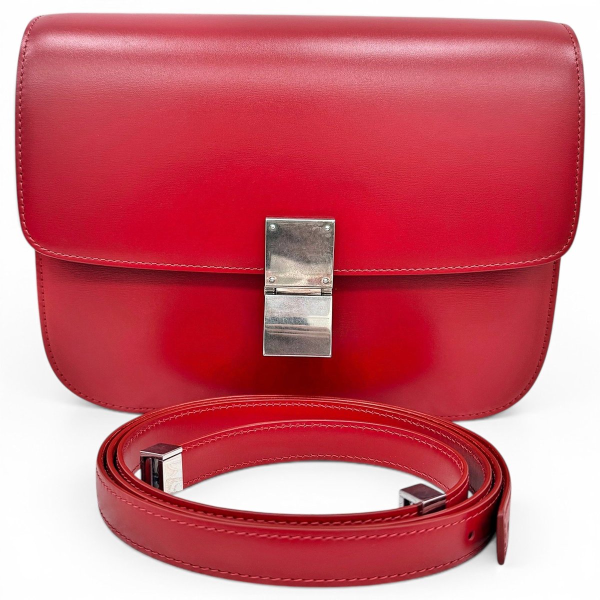 Classic leather crossbody bag