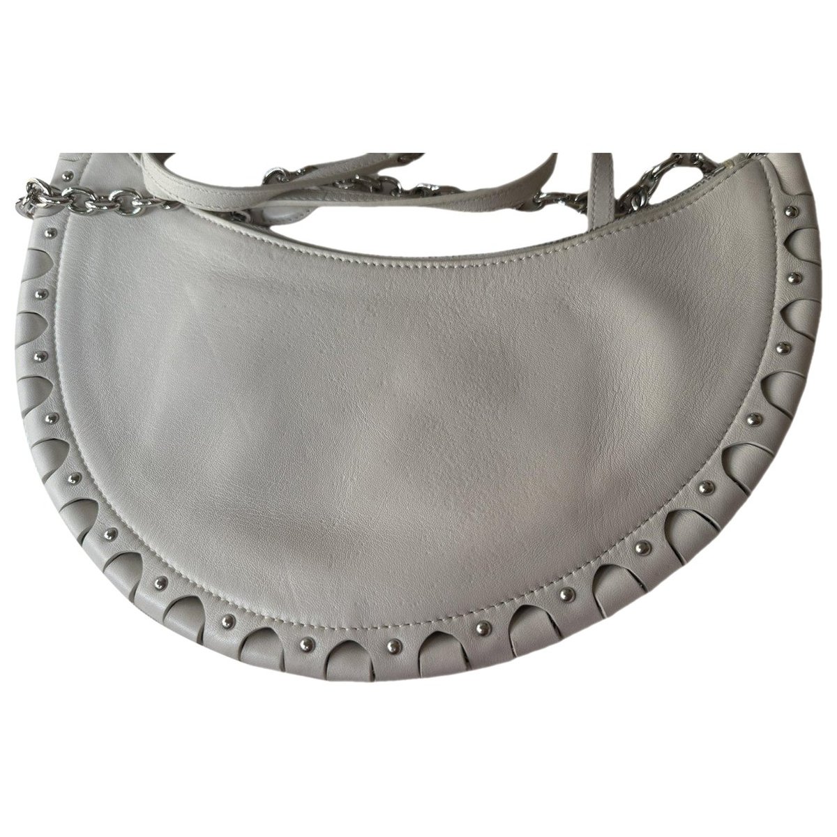 One Piece Demi Lune leather crossbody bag