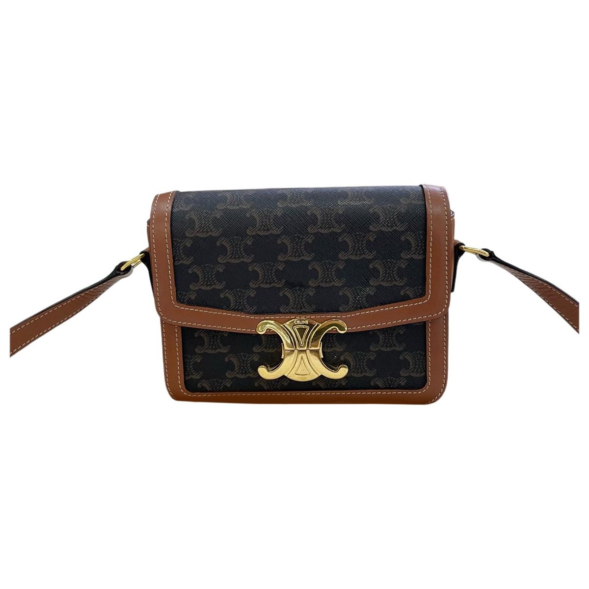 Triomphe leather handbag