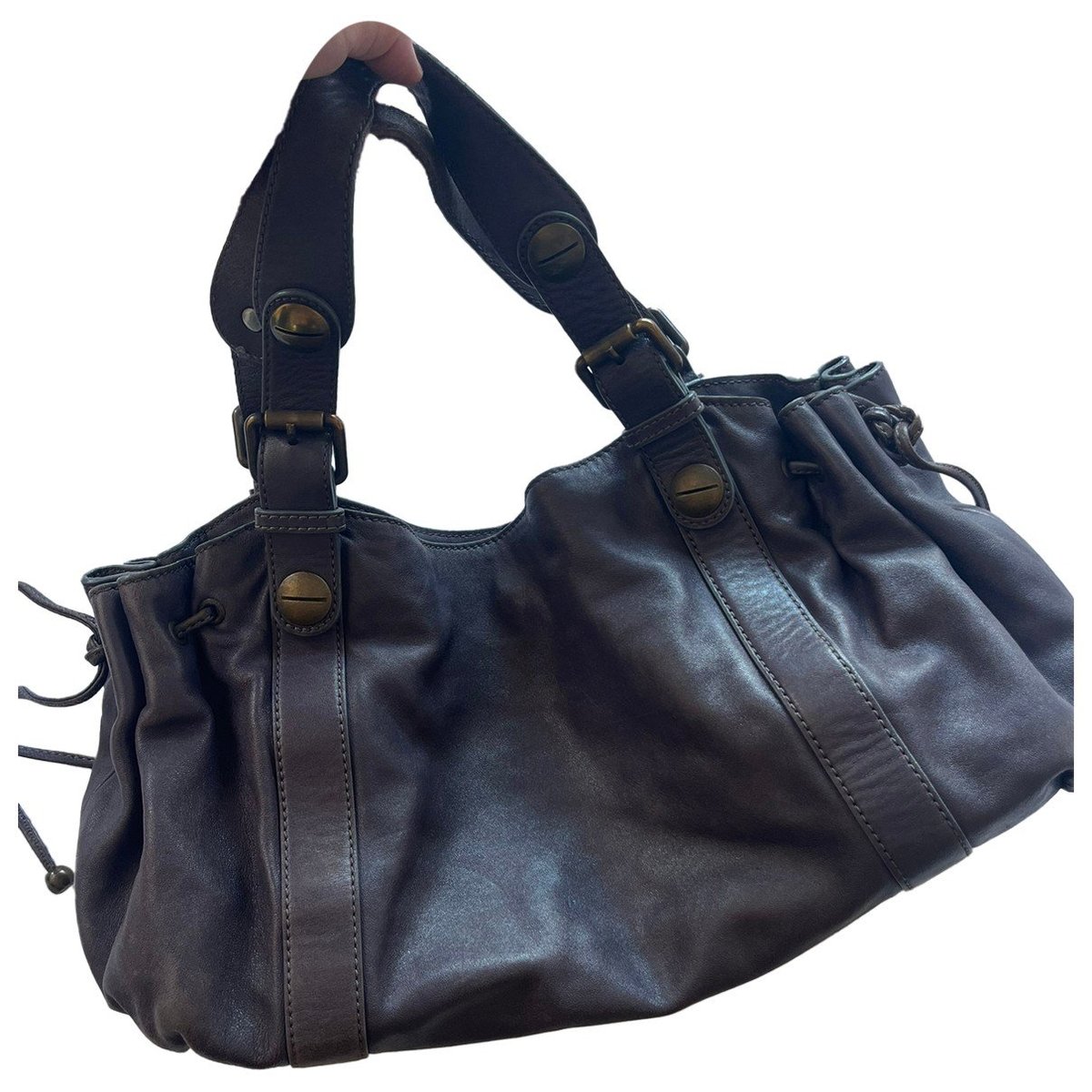 36 H leather handbag
