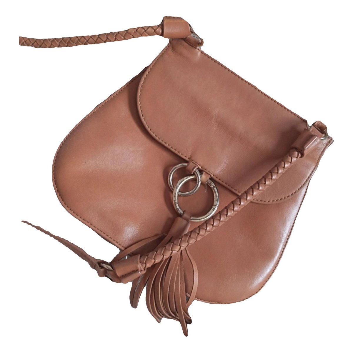 Leather clutch bag