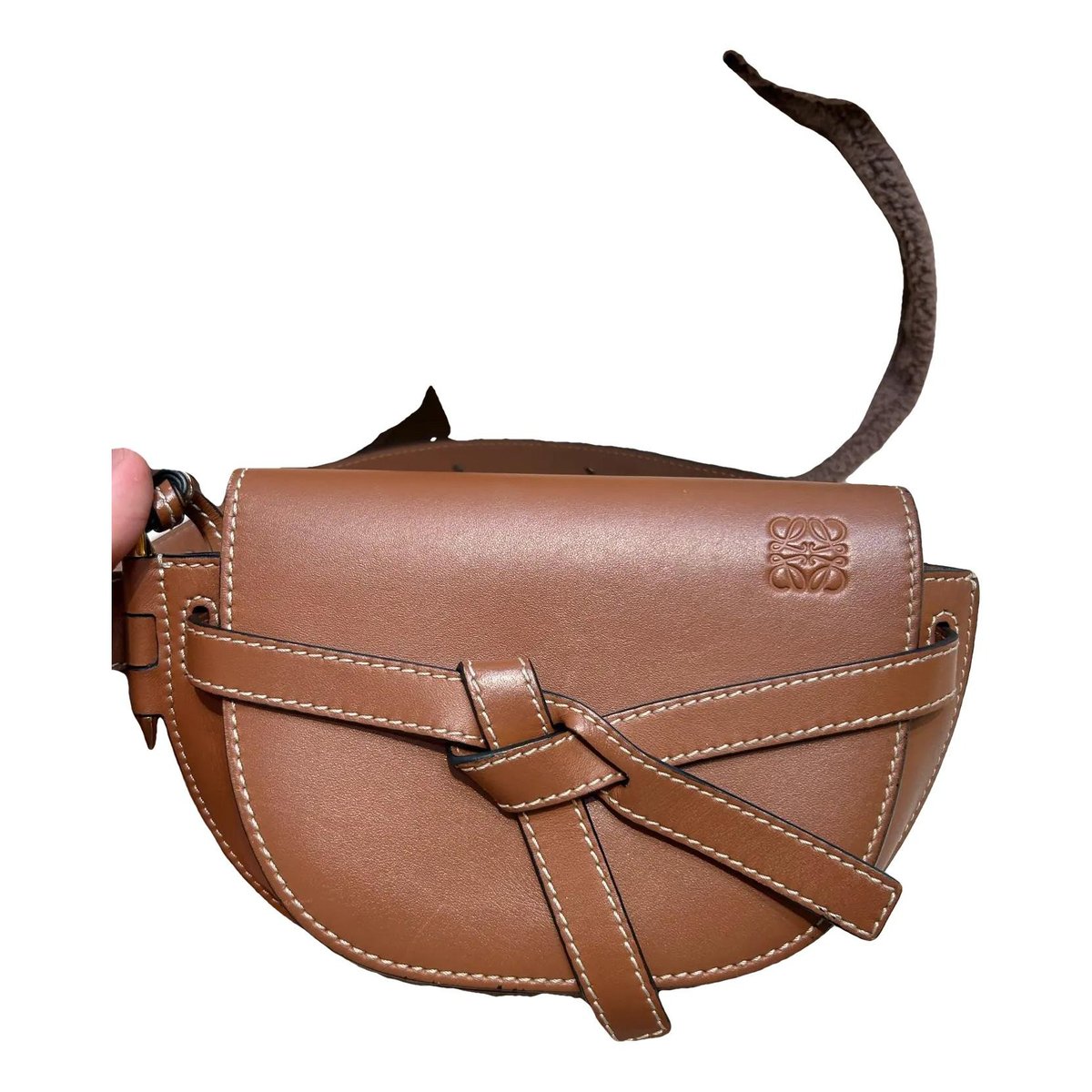 Gate leather crossbody bag