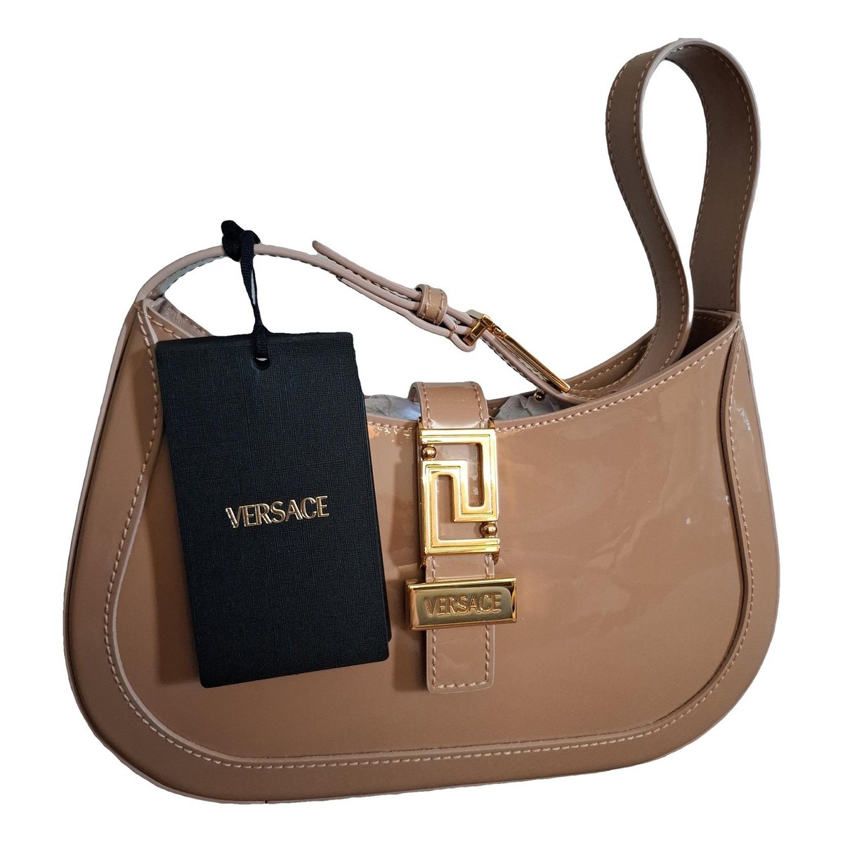 Greca Goddess leather mini bag