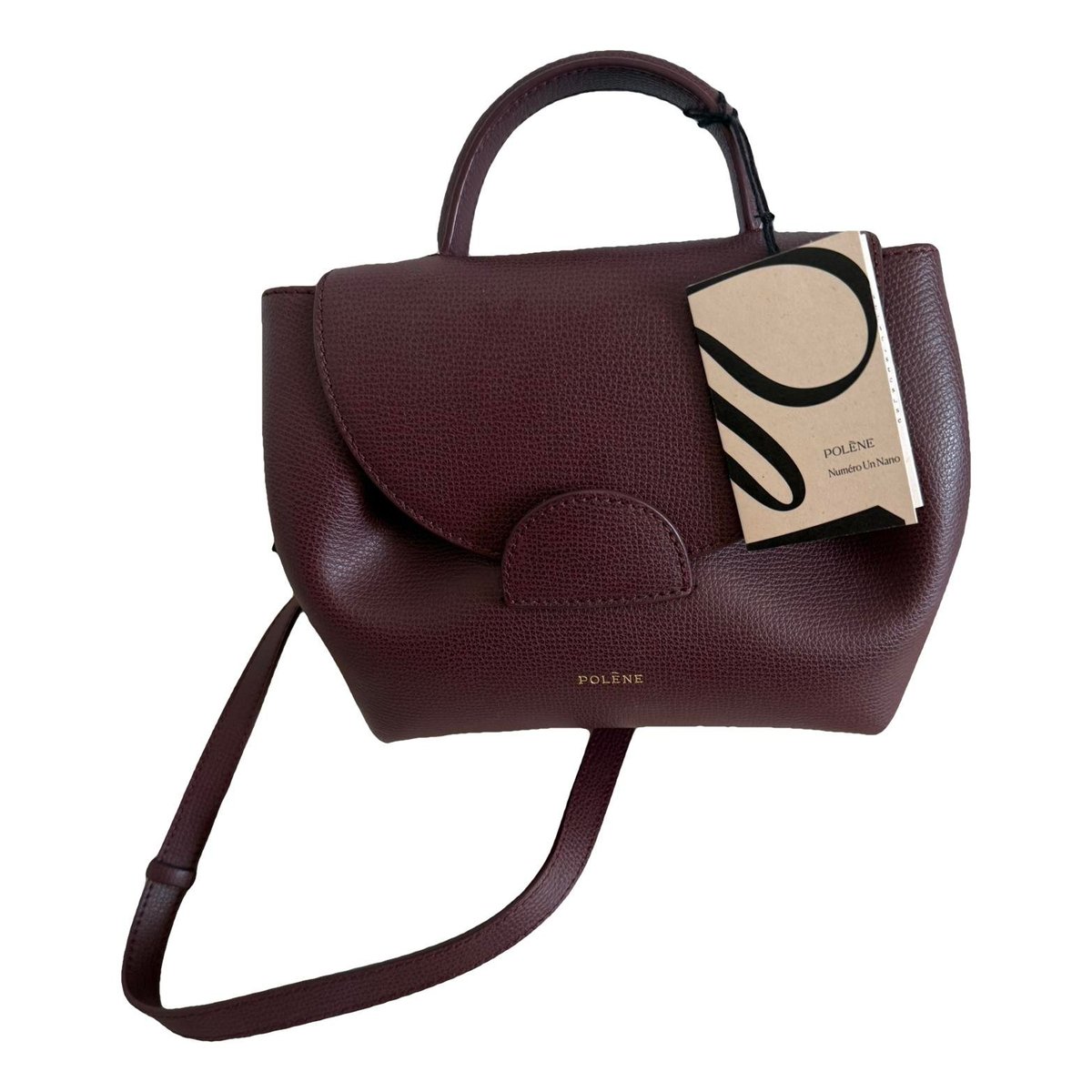 Numéro un nano leather crossbody bag