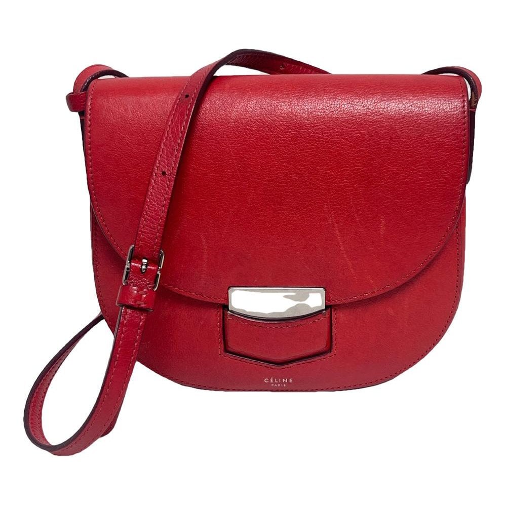 Trotteur leather crossbody bag
