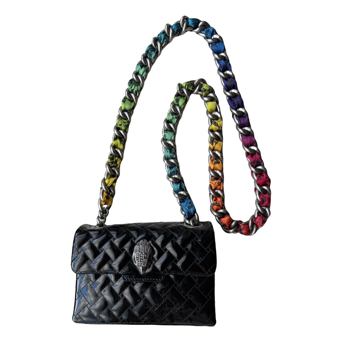 Patent leather crossbody bag