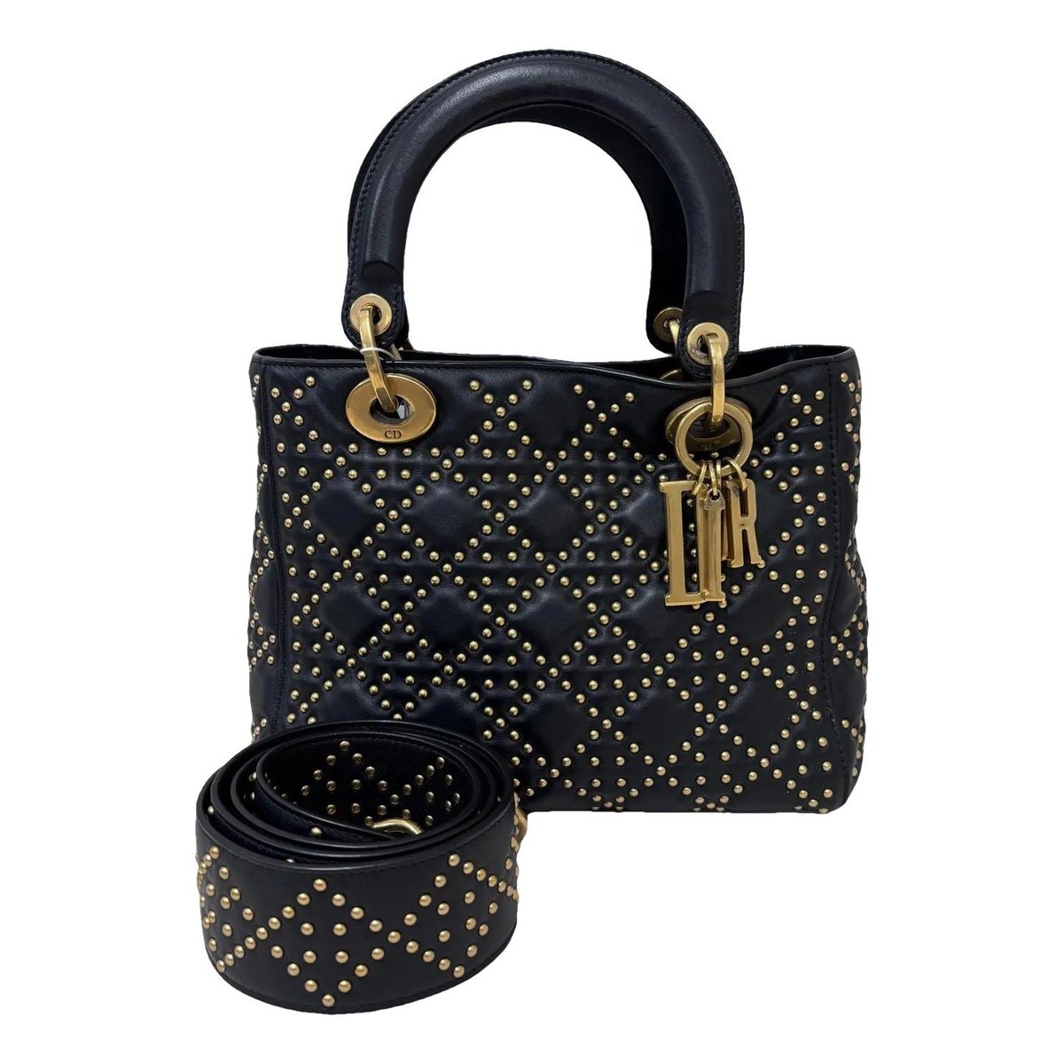 Lady Dior leather crossbody bag
