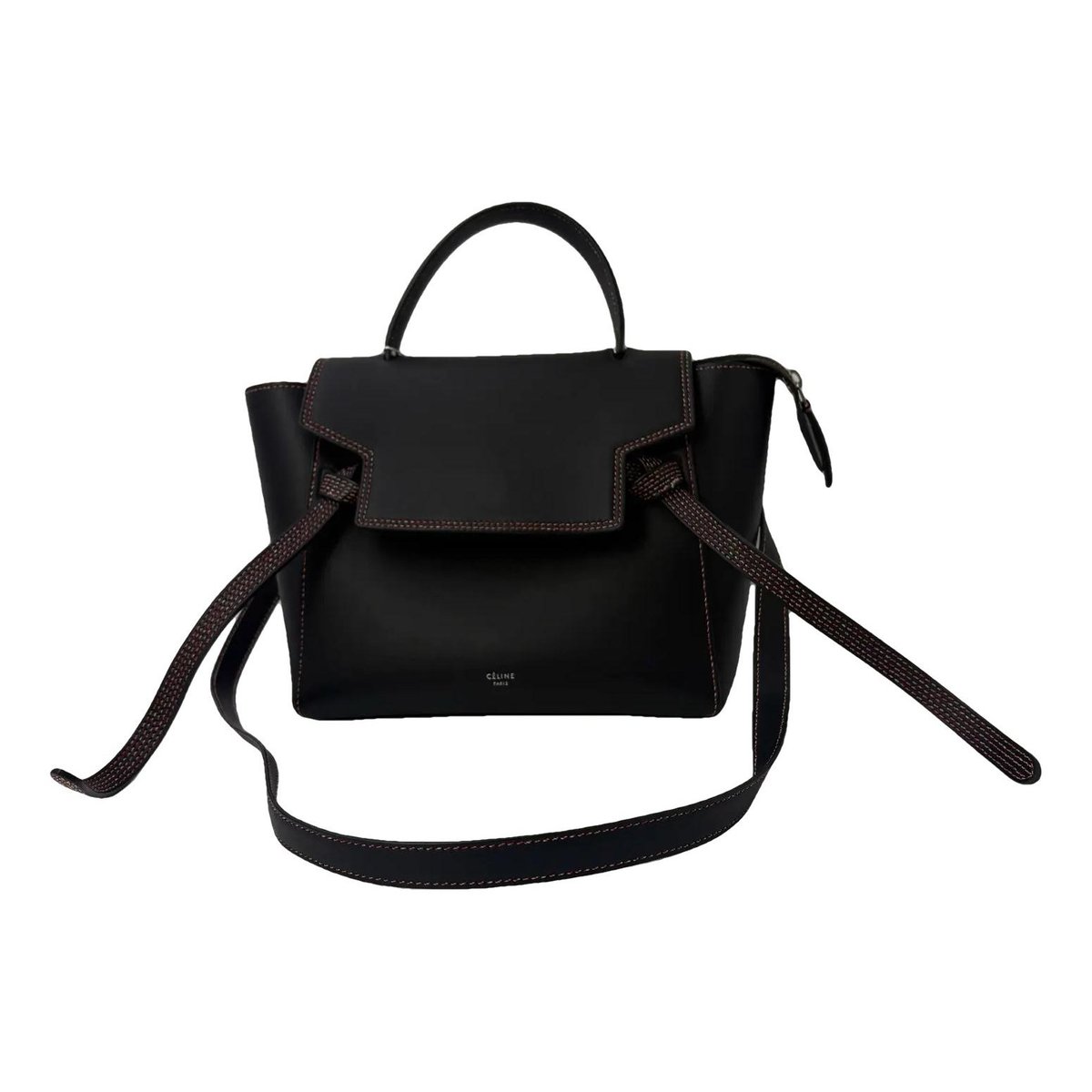Belt leather handbag