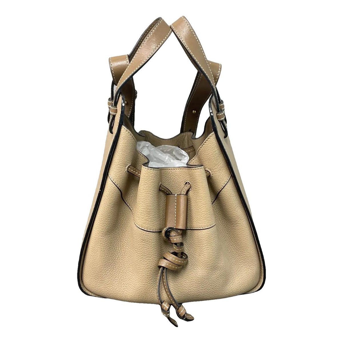 Hammock leather handbag