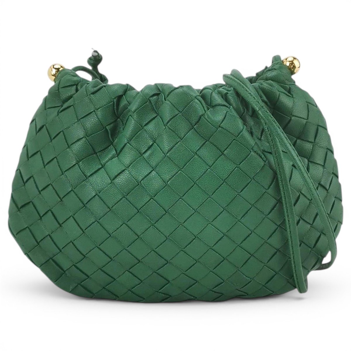 Pouch leather handbag