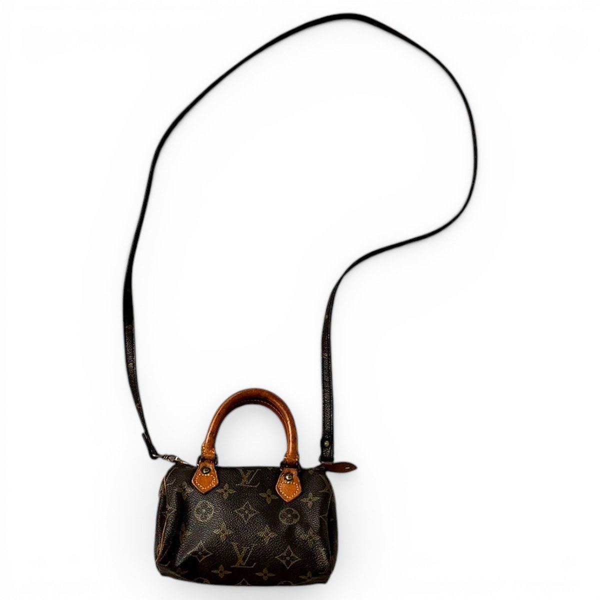 Nano Speedy / Mini HL leather crossbody bag