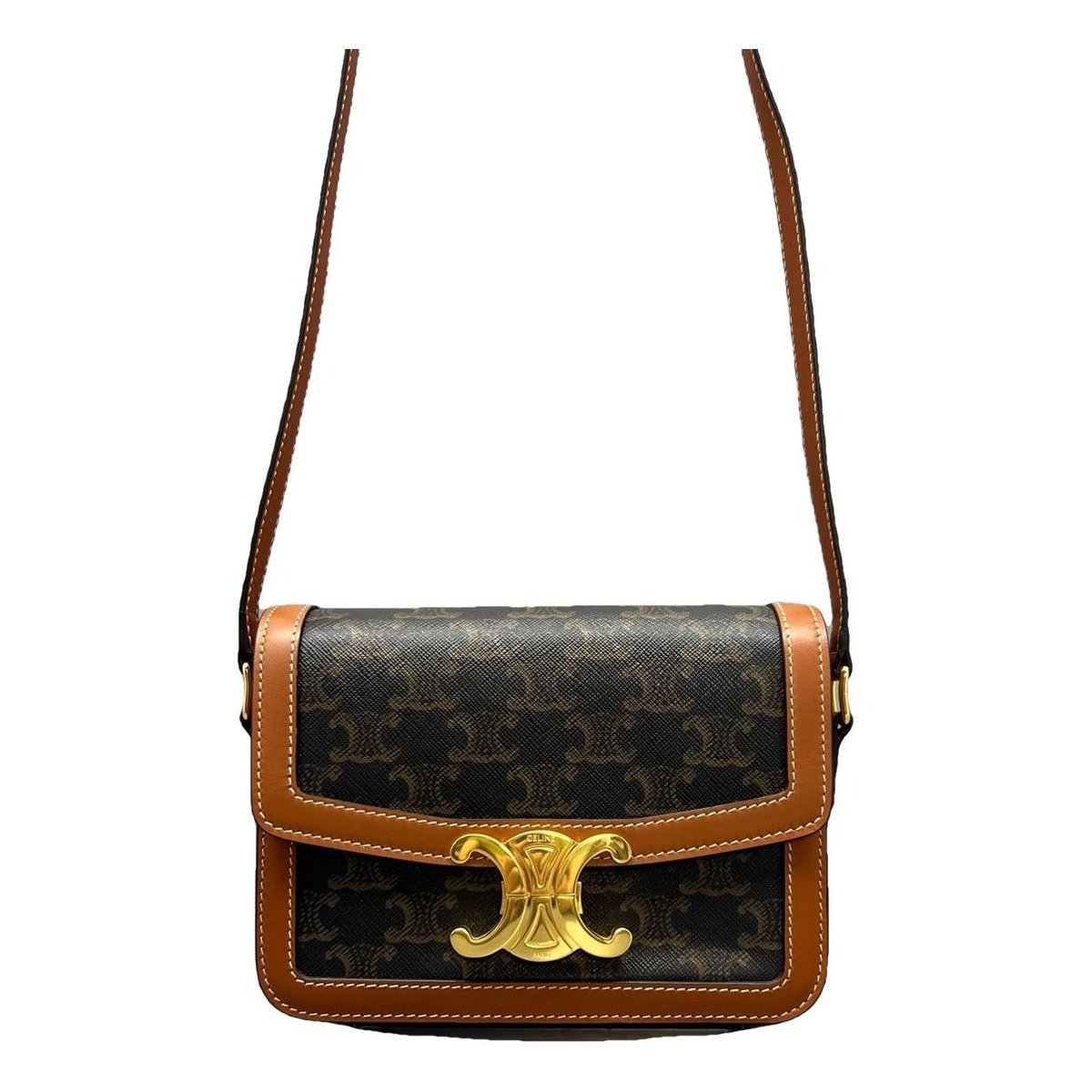Triomphe leather handbag