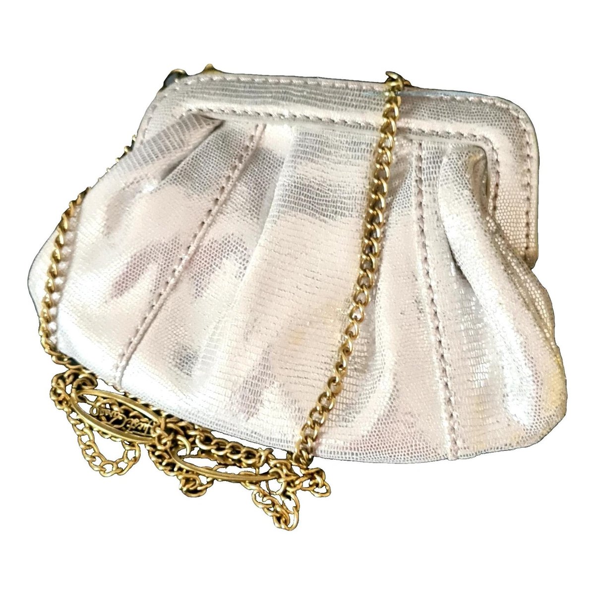 Leather clutch bag