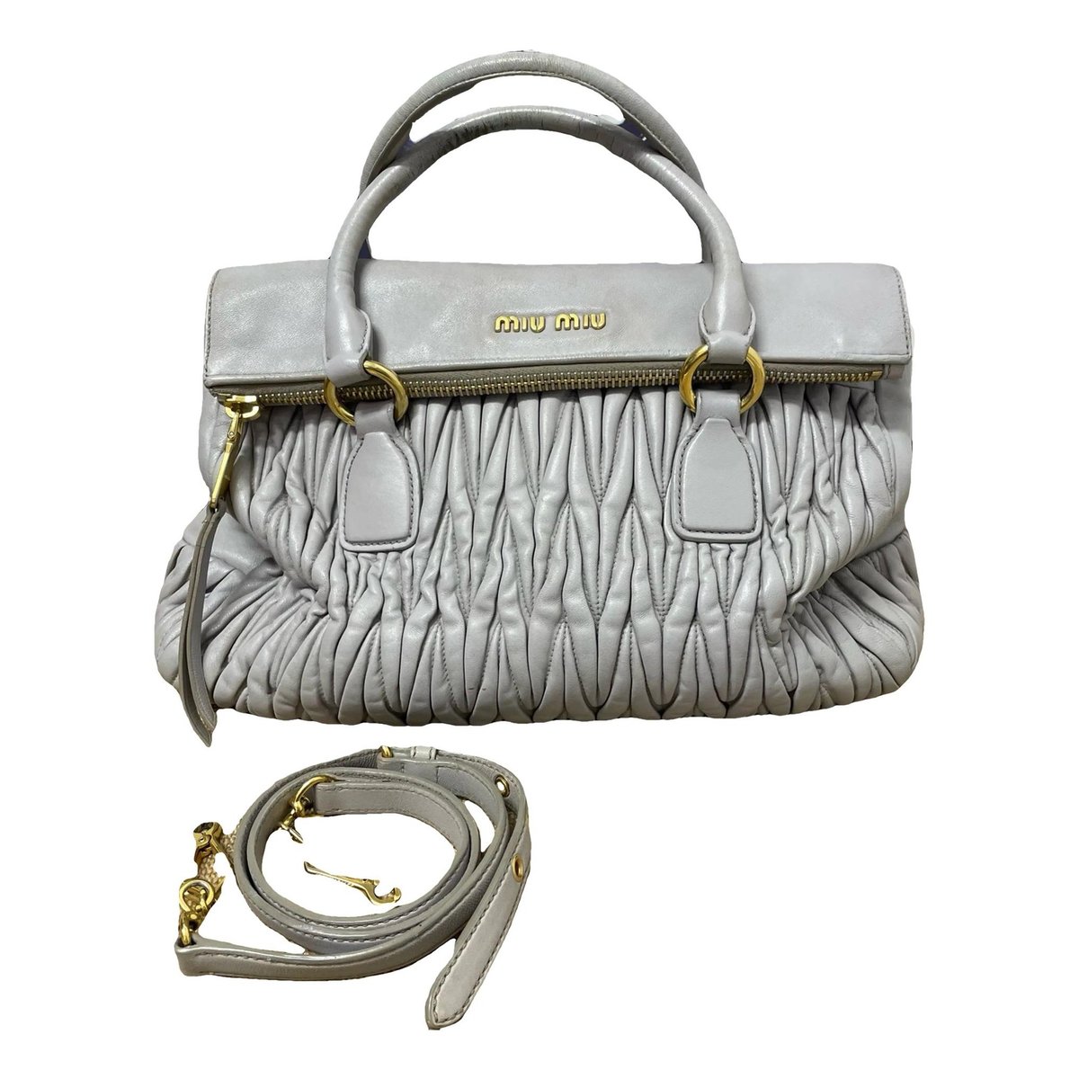 Miu Wander leather handbag