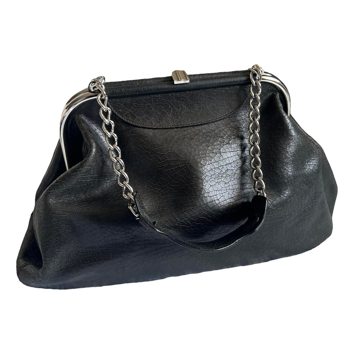 City leather handbag