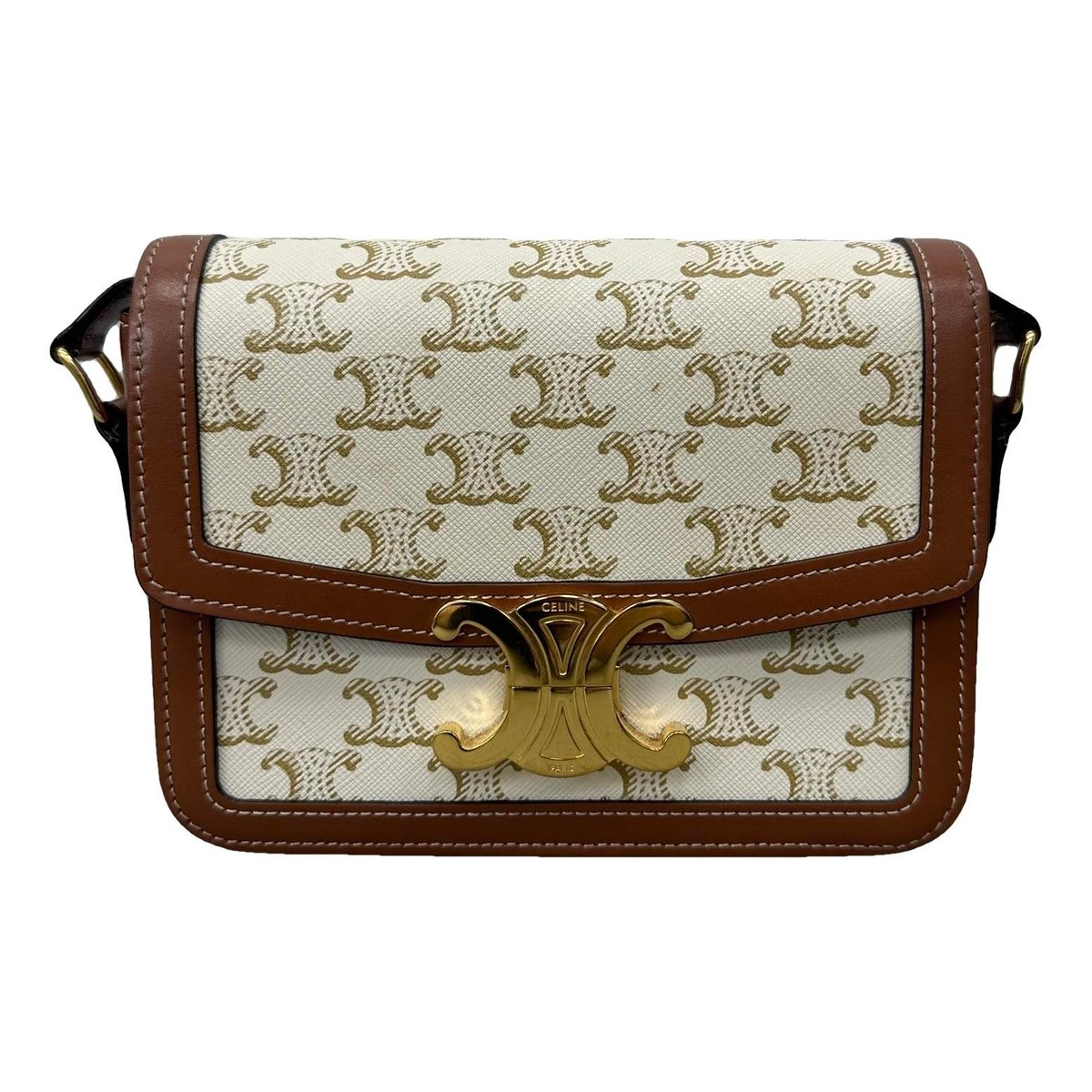 Triomphe leather handbag
