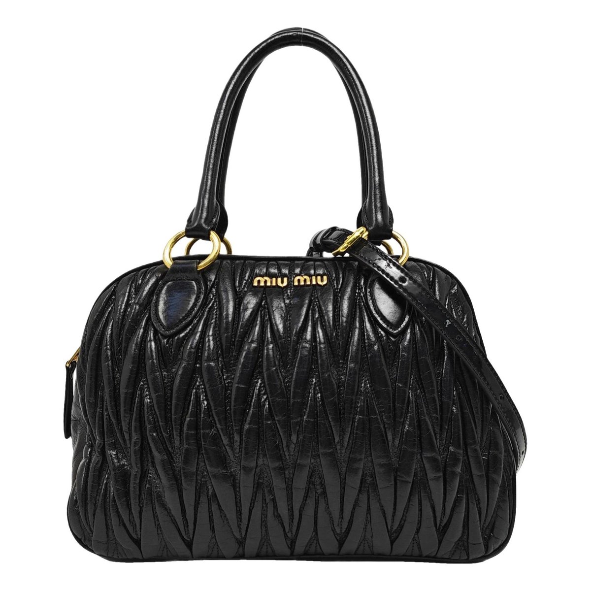 Miu Wander leather handbag