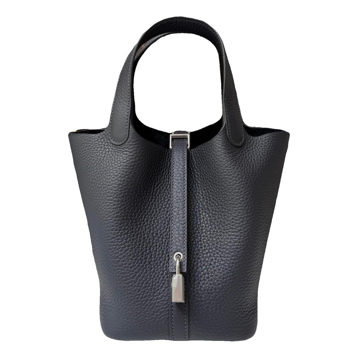 Picotin leather tote