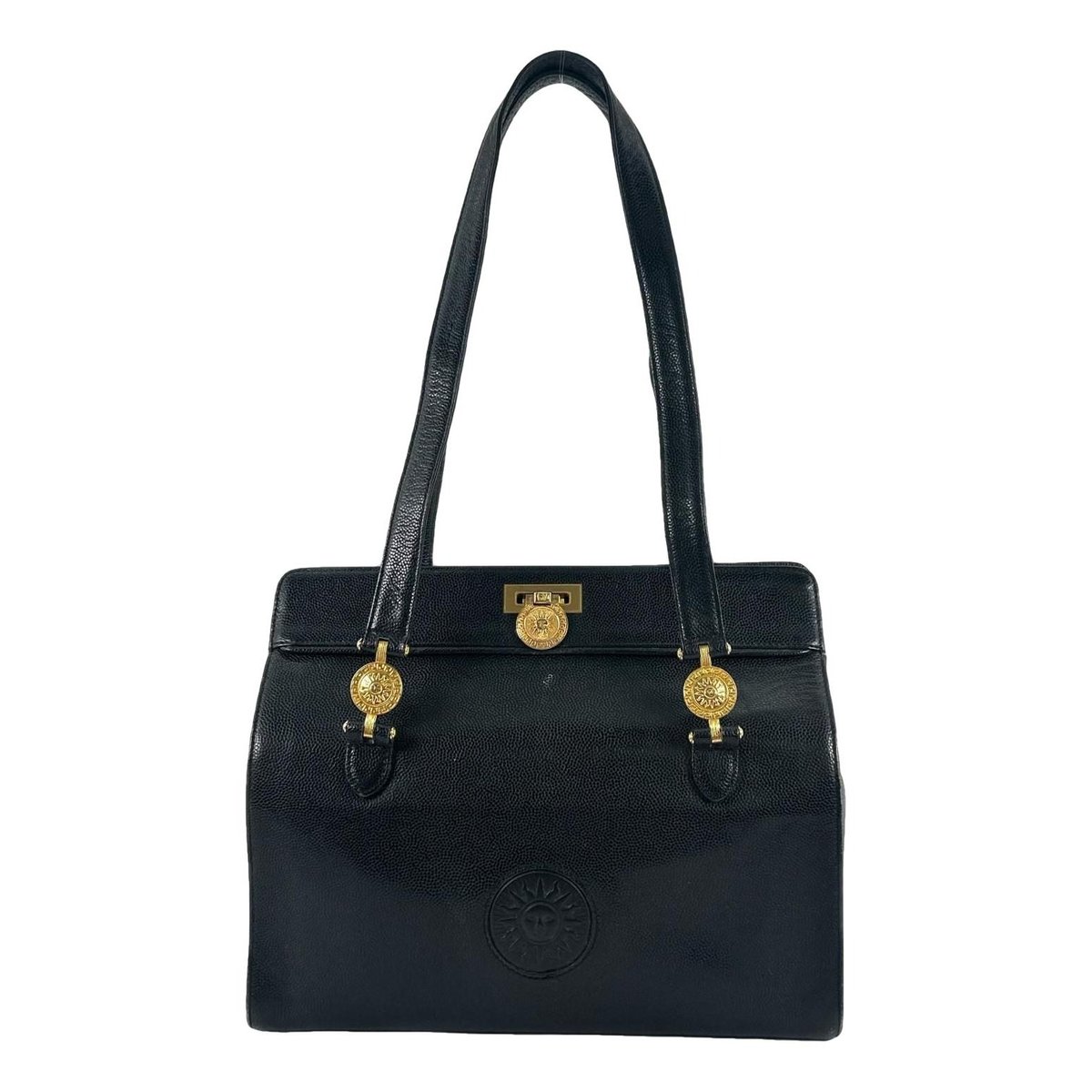 Leather tote