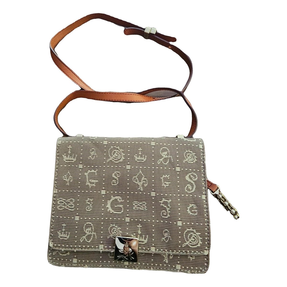 Daligramme leather handbag