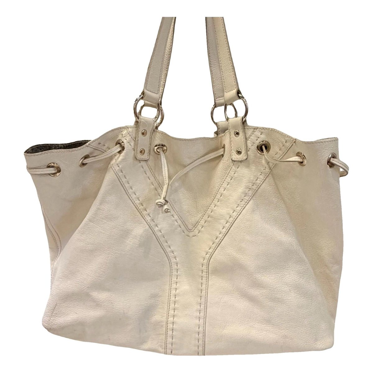 Y leather handbag