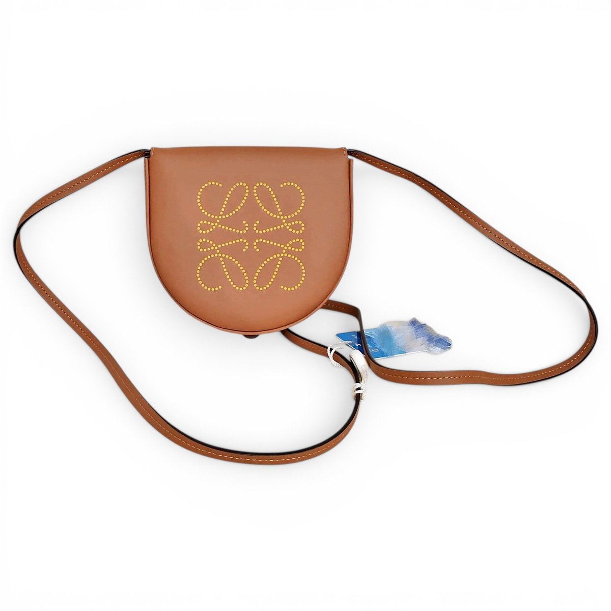 Heel leather crossbody bag