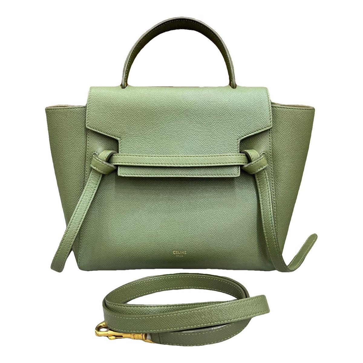 Belt leather handbag