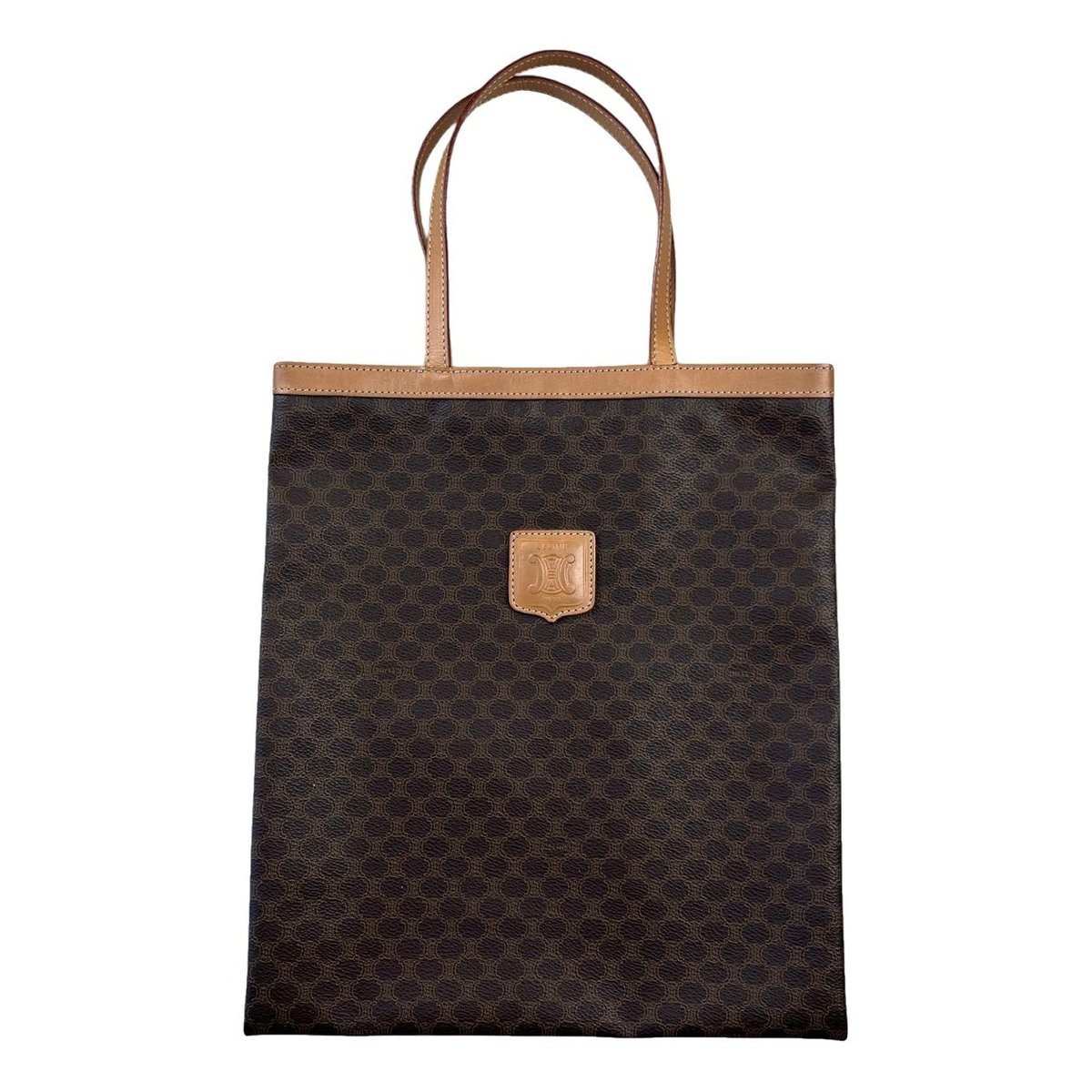 Cabas Vertical leather tote