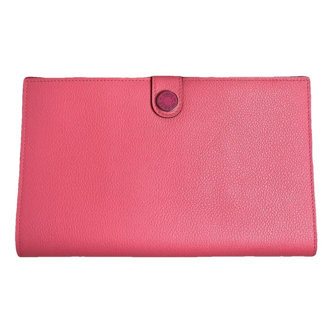 Dogon leather clutch bag