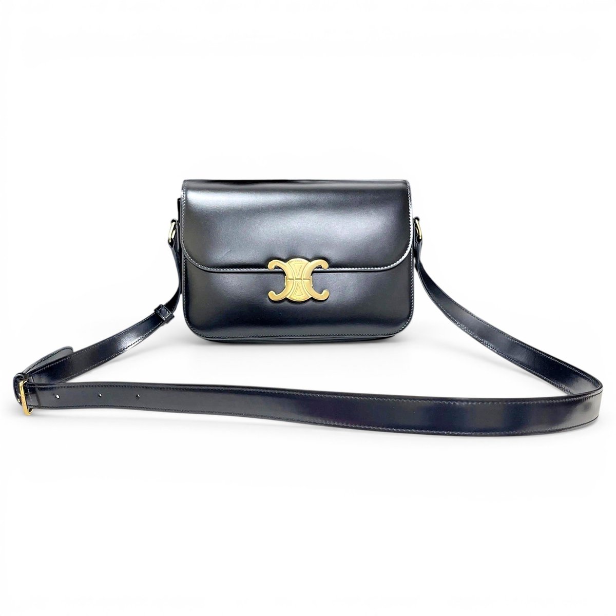 Triomphe leather crossbody bag