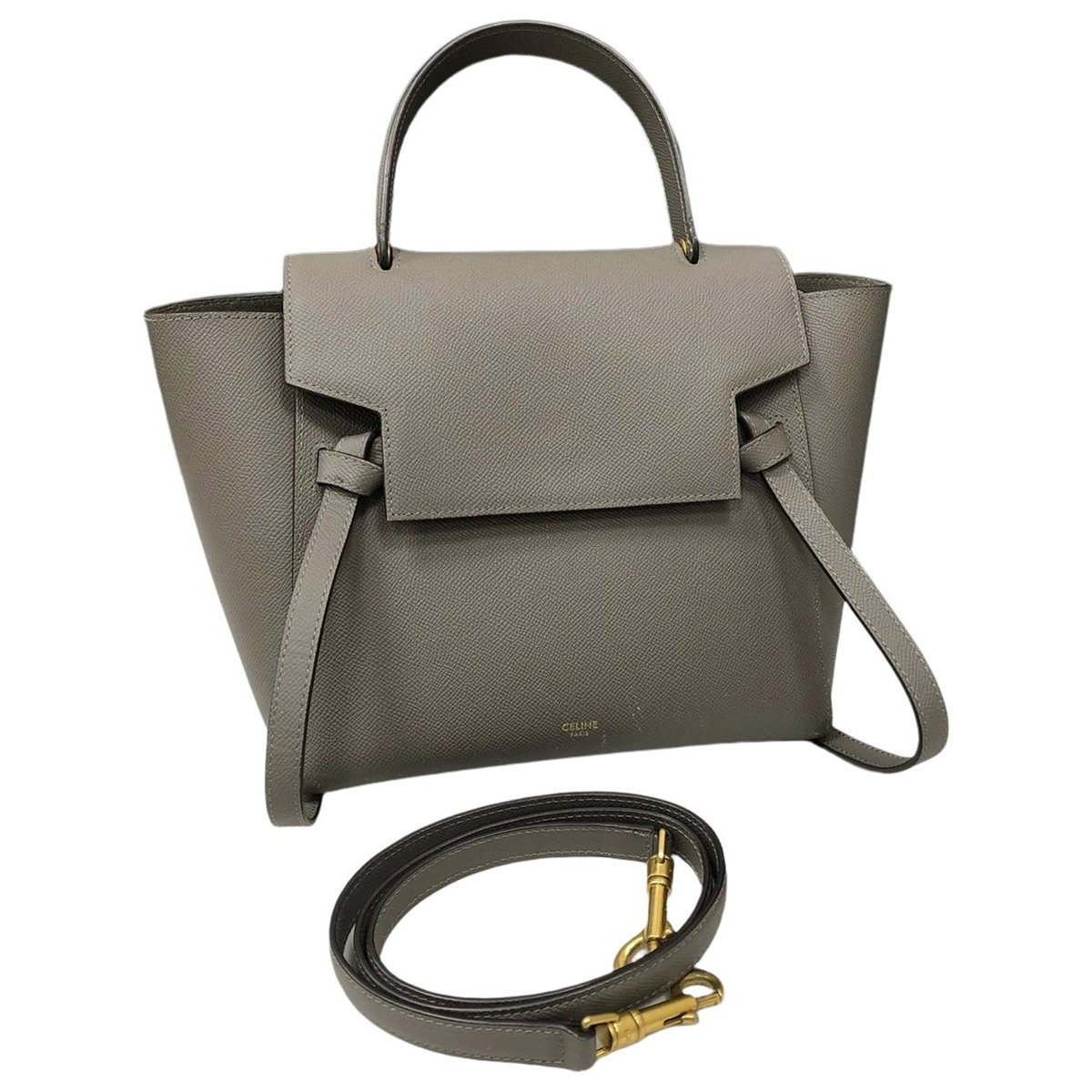 Belt leather handbag