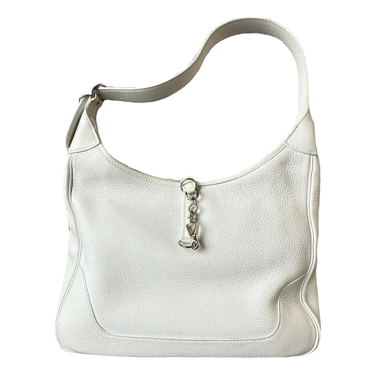 Trim leather handbag